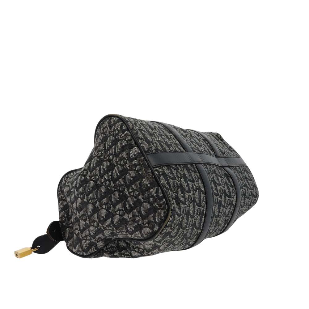 CHRISTIAN DIOR Bowling Handbag in Blue Fabric - Picture 13 of 13